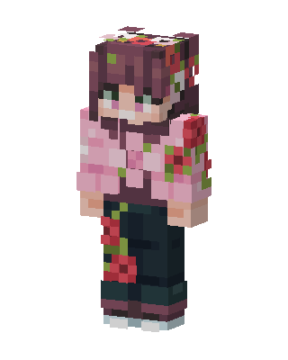 Rose Garden Minecraft pink skin
