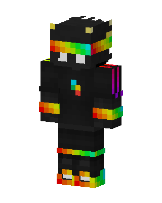 Rainbow Shadow skin, 3D preview