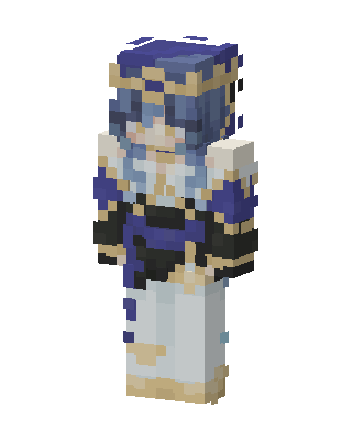 White Knight Girl Minecraft skin