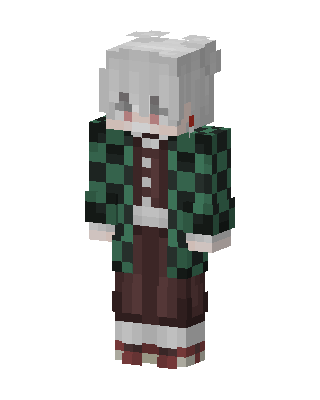 Tanjiro Kamado skin, 3D preview