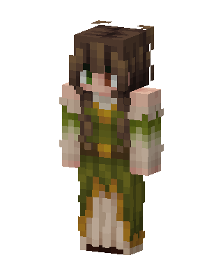 Forest Maiden skin, 3D preview
