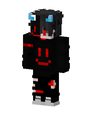 Black Villain Boy skin, 3D preview