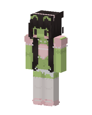 Frog Girl Minecraft skin