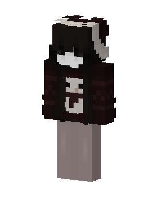 Panda Sweater Girl skin, 3D preview