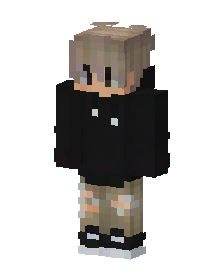 Hoodie Boy skin, 3D preview