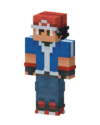 Ash Ketchum skin, 3D preview