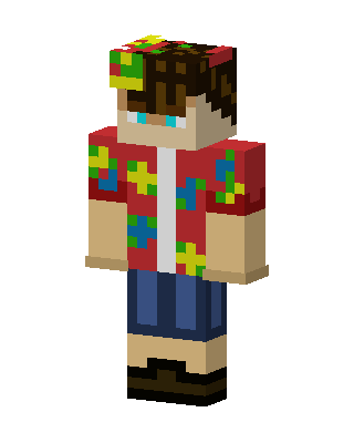 Hawaiian Shirt Guy skin, 3D preview