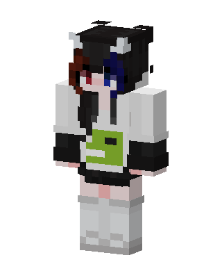 White Anime Girl Minecraft skin