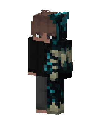 Sculk Half Hoodie skin, 3D preview