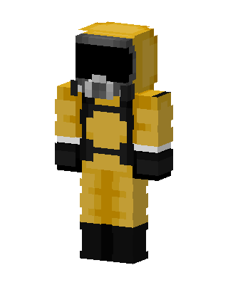 Hazmat Suit skin, 3D preview