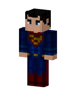 Superman skin, 3D preview