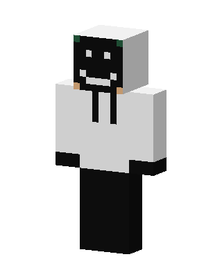 Smiley Mask Hoodie skin, 3D preview
