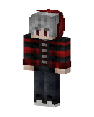Crimson Hoodie Boy Minecraft skin