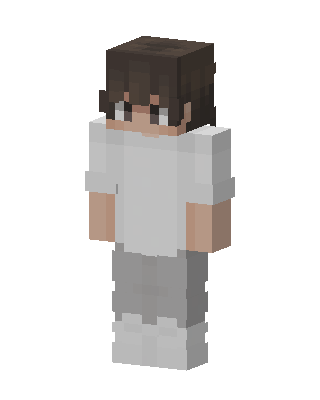 Casual White Boy skin, 3D preview
