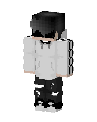 White Drip Boy Minecraft white skin