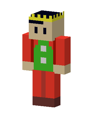 Red Crowned Prince skin, 3D preview