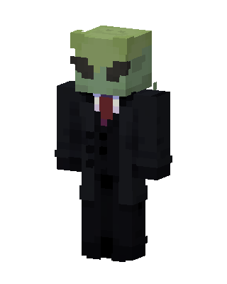 Alien In Suit skin, 3D preview
