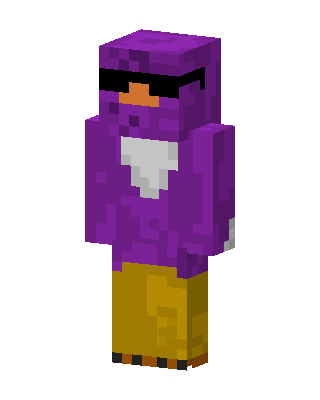 Cool Purple Bird skin, 3D preview