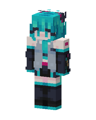 Hatsune Miku Minecraft skin
