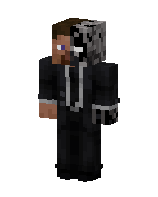 Black Villain Boy skin, 3D preview