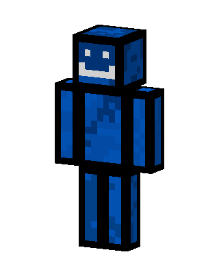 Blue Mob Boy skin, 3D preview