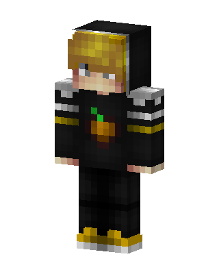 Pumpkin Hoodie Boy skin, 3D preview