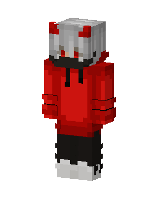 Red Devil Hoodie skin, 3D preview