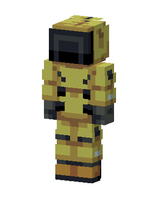 Hazmat Suit skin, 3D preview