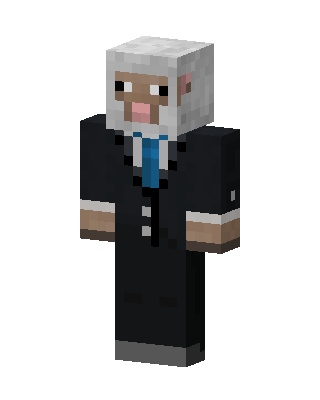 Sheep In Suit skin, 3D preview
