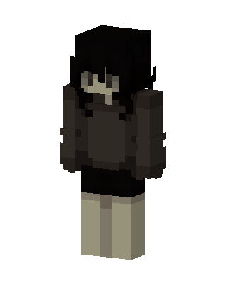 Gloomy Hoodie Girl Minecraft skin