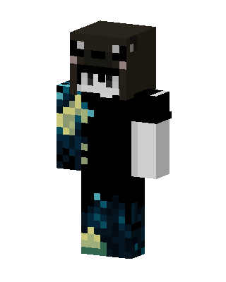 Black Villain Boy skin, 3D preview