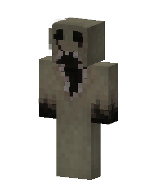 Gray Goth skin, 3D preview