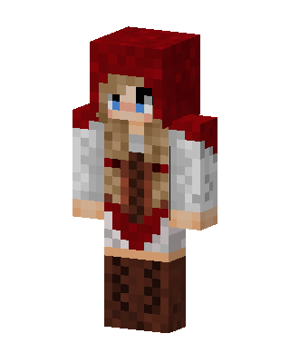 Red Riding Hood skin, 3D preview