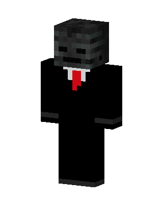 Black Villain Boy skin, 3D preview