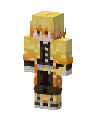 Zenitsu Agatsuma skin, 3D preview
