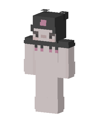 White Cutie Girl skin, 3D preview