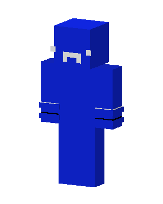 Blue Blob skin, 3D preview