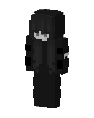 Shadow Hoodie Girl skin, 3D preview