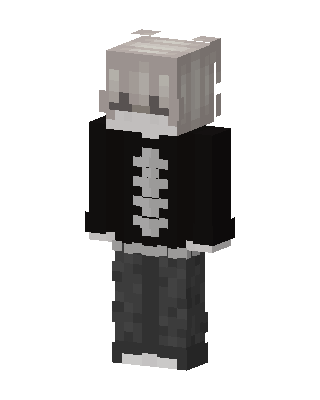 Skeleton Hoodie Minecraft skin