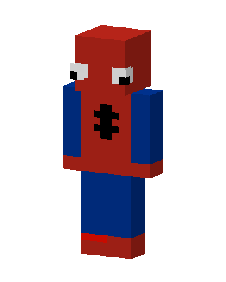 Spider-Man Minecraft red skin