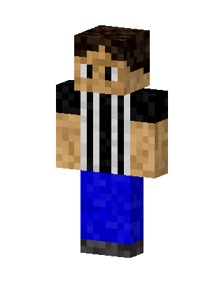 Striped Vest Guy skin, 3D preview