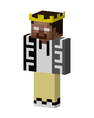 Crowned Herobrine Minecraft skin