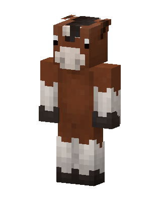 Brown Horse skin, 3D preview