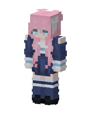 Pink Anime Girl Minecraft skin
