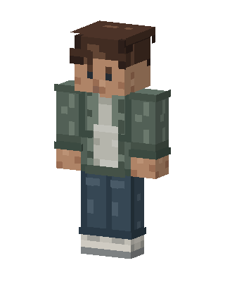Casual Jacket Guy skin, 3D preview