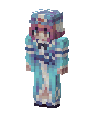 Frost Robe Mage skin, 3D preview