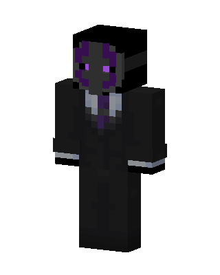 Black Villain Boy Minecraft goth skin