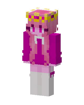 Pink Flower Crown skin, 3D preview