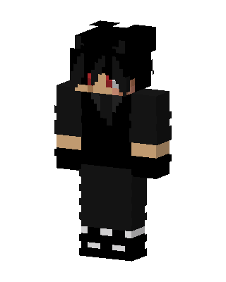 Shadow Emo Boy skin, 3D preview