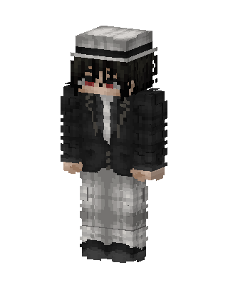 Black Emo Girl Minecraft goth skin
